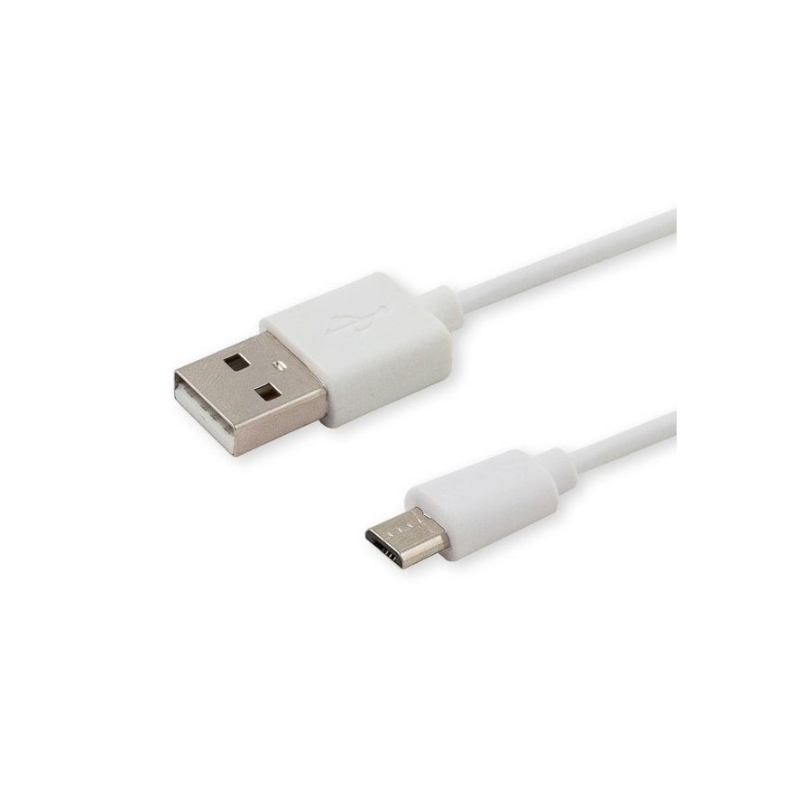 Savio cl-124 cable usb 2 m 2.0 usb a micro-usb b blanco