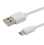 Savio cl-124 cable usb 2 m 2.0 usb a micro-usb b blanco
