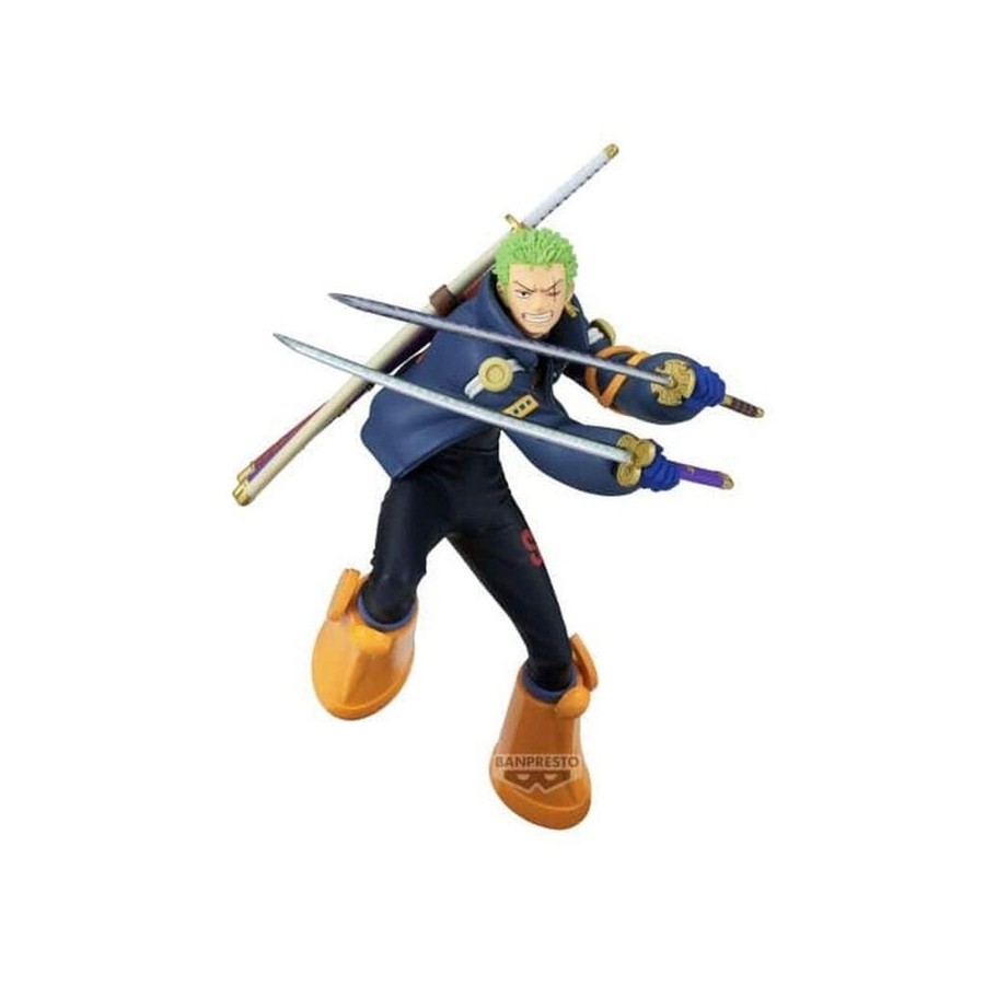 Figura banpresto one piece battle record collection roronoa zoro 16cm