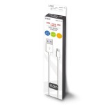 Savio cl-124 cable usb 2 m 2.0 usb a micro-usb b blanco