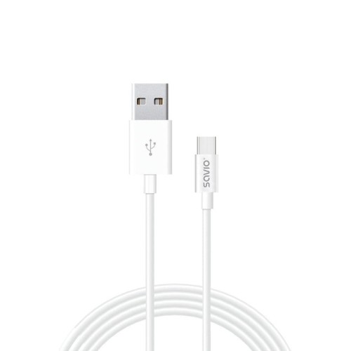 Savio cl-125 cable usb 1 m 2.0 usb a usb c blanco