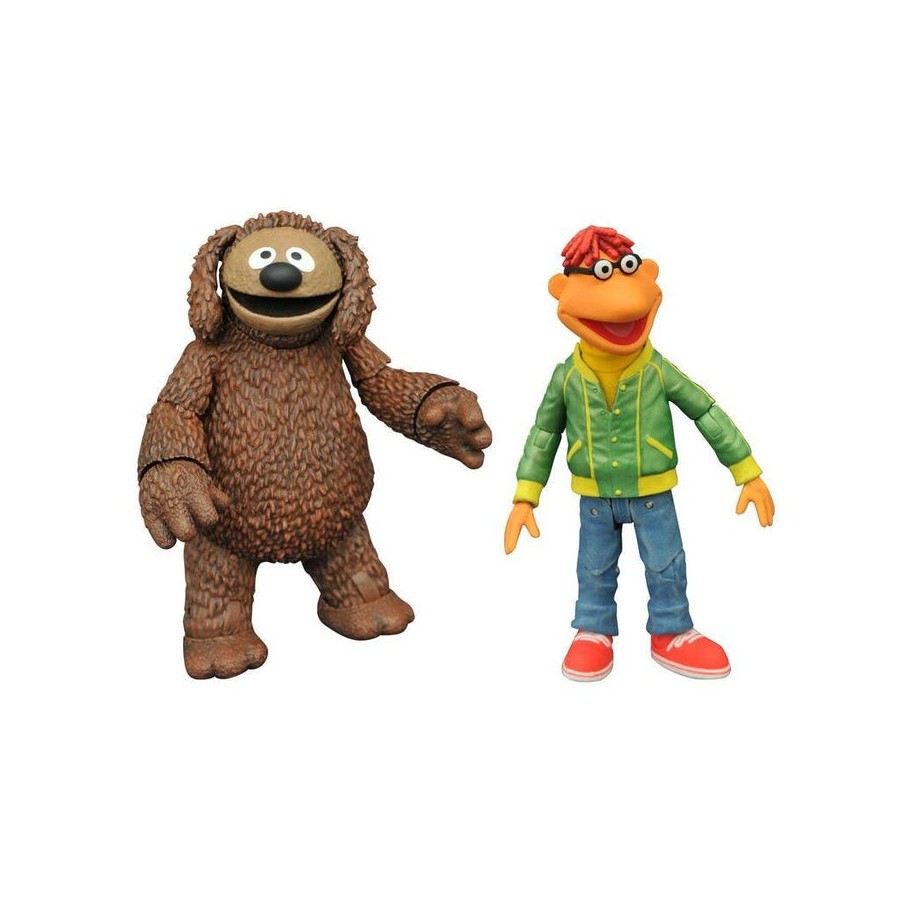 Set de 2 figuras diamond select toys the muppets los teleñecos scooter and rowlf