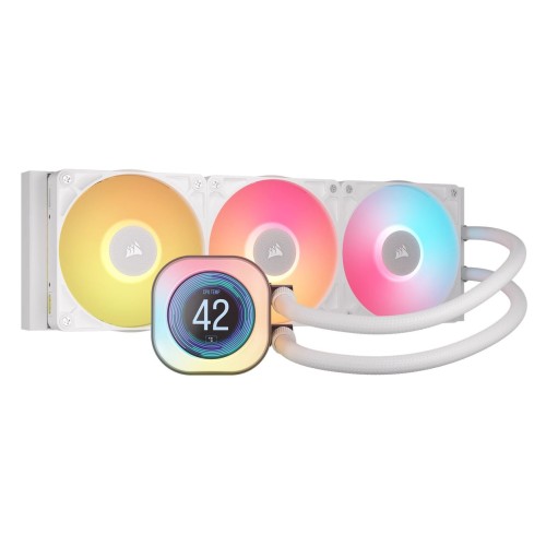 Refrigerador liquido cpu corsair icuelink titan360rx lcd aio white cw-9061026-ww