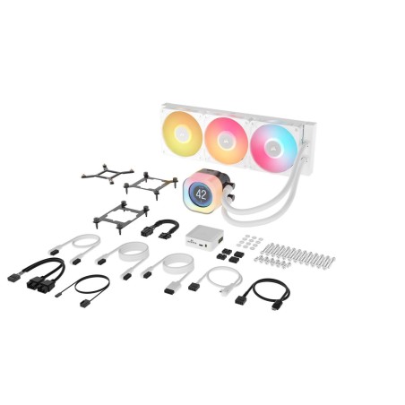 Refrigerador liquido cpu corsair icuelink titan360rx lcd aio white cw-9061026-ww