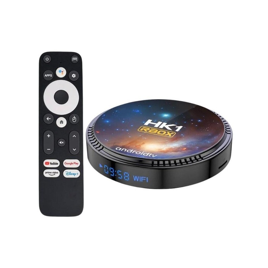 Hk1 rbox w2t s905w2 4gb/64gb android 11 negro - android tv