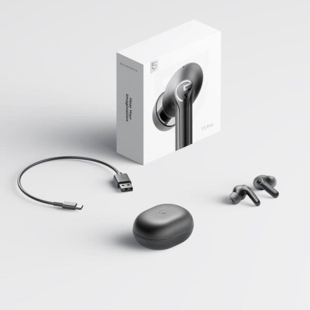 Auriculares soundpeats t3 pro tws negro bluetooth