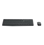 Teclado español + ratón logitech mk235 inalámbrico usb qwerty gris 920-007919