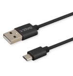 Savio cl-129 usb - usb type c cable 2.1a, braid, 2m