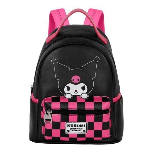 Mochila kuromi hello kitty 25cm