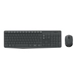 Teclado español + ratón logitech mk235 inalámbrico usb qwerty gris 920-007919