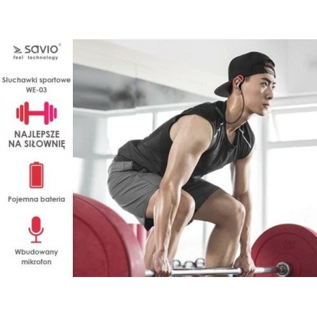 Auriculares inalámbricos bluetooth savio we-03