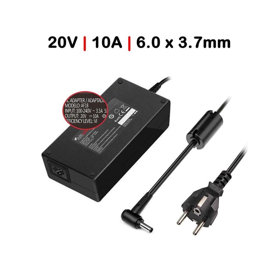 Cargador para portátil asus adp 200jb d adp 200jb da original 200w