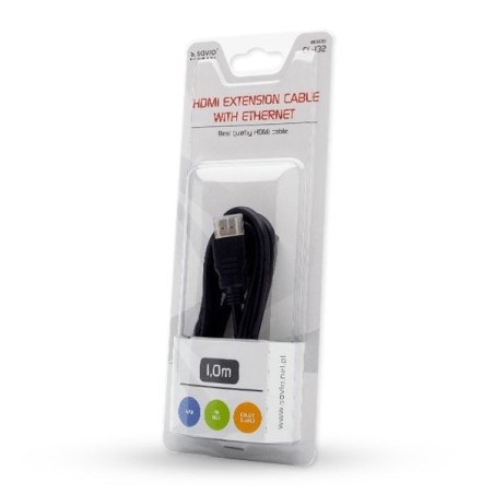 Savio cl-132 cable hdmi 1 m hdmi tipo a (estándar) negro