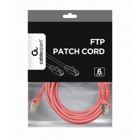 Gembird cable de red kat.6 ftp 3m pink