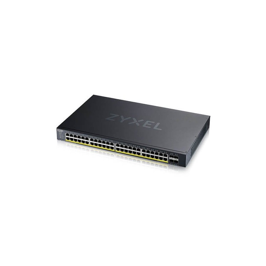 Zyxel xgs1935-52hp 52-port smart managed poe+ switch, 48xgbe
