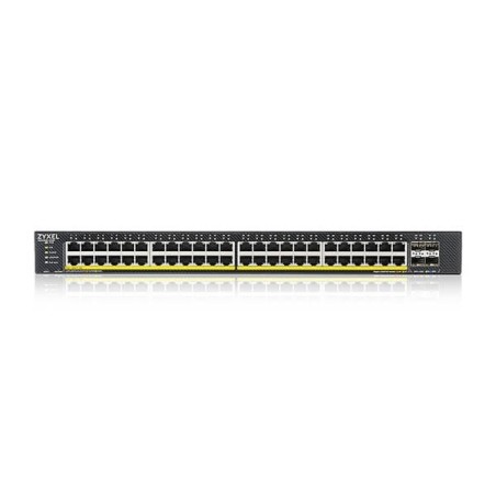 Zyxel xgs1935-52hp 52-port smart managed poe+ switch, 48xgbe