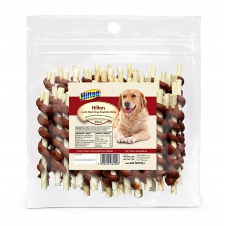 Hilton sticks de ternera y cordero - delicia para perros - 500g