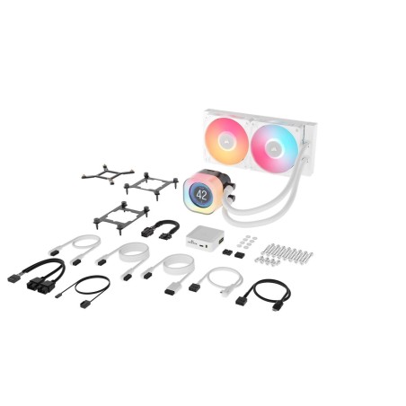 Refrigerador liquido cpu corsair icuelink titan240rx lcd aio white cw-9061025-ww