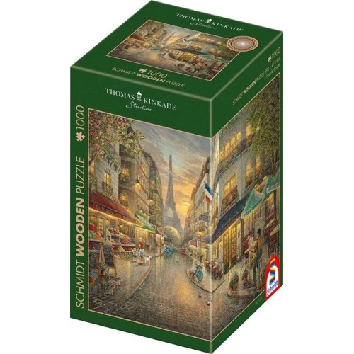 Rompecabezas de madera de schmidt spiele thomas kinkade studios el pintoresco parís