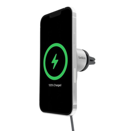 Cargador inalámbrico para coche belkin magn. con qi2 (15 w), sin fuente de alimentación