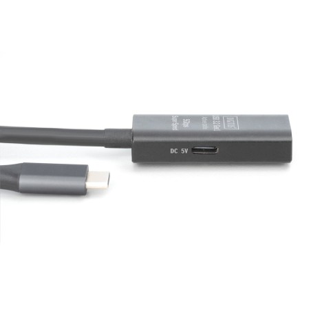 Digitus active usb 3.2 gen1 5g extension cable, usb-c - usb-a, 5 m, black