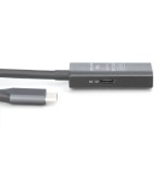 Digitus active usb 3.2 gen1 5g extension cable, usb-c - usb-a, 5 m, black