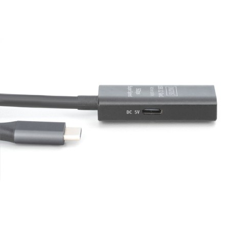 Digitus active usb 3.2 gen1 5g extension cable, usb-c - usb-a, 10 m, black