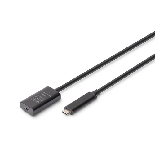 Cable digitus active usb 3.2 gen2 10g extension , usb-c - usb-c, 5 m, black