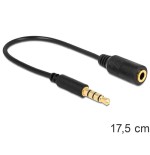 Delock cable stereo jack 3.5 mm 4 pin  stereo plug 3.5 mm 4 pin (changes pin)