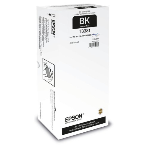 Tinta original epson  t8381 318.1 ml negro recarga de tinta