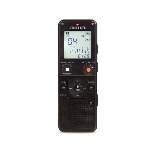 Aiwa dvr-a600 black grabadora de voz digital 16gb