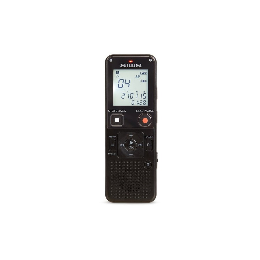 Aiwa dvr-a600 black grabadora de voz digital 16gb