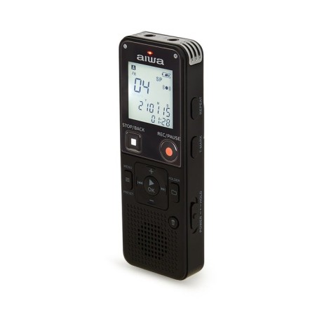 Aiwa dvr-a600 black grabadora de voz digital 16gb