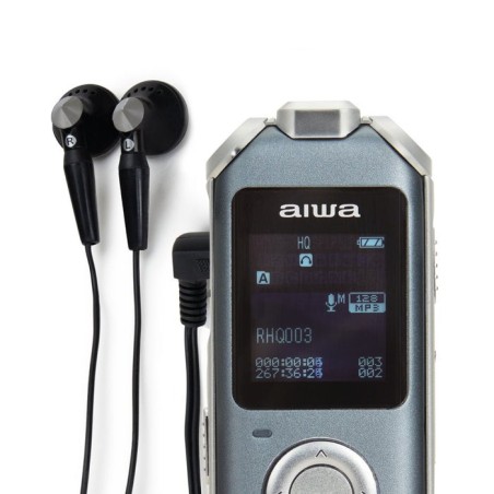 Aiwa dvr-m700 azul grabadora de voz digital 16gb