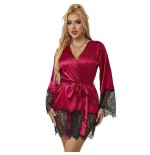 Subblime - 953812 pijama elegante de encaje + tanga rojo s/m
