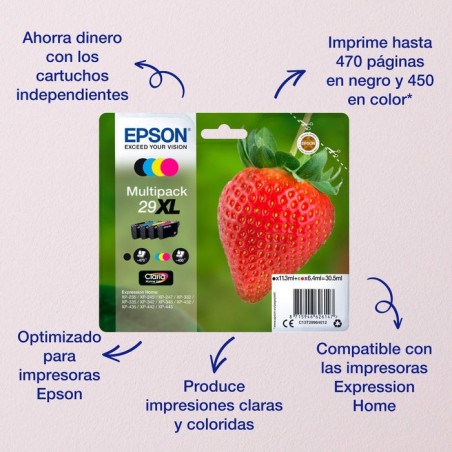 Epson strawberry multipack 4-colours 29xl claria home ink