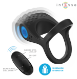 Intense - alex anillo doble vibrador pene 10 vibraciones negro