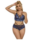 Subblime - 954062 sujetador + panties encaje azul s/m