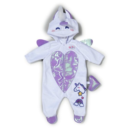 Zapf creation baby born® traje unicornio 43cm, accesorios para muñecas   838266