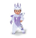 Zapf creation baby born® traje unicornio 43cm, accesorios para muñecas   838266