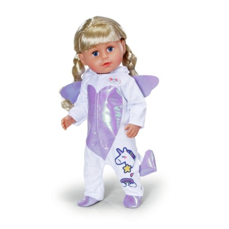 Zapf creation baby born® traje unicornio 43cm, accesorios para muñecas   838266
