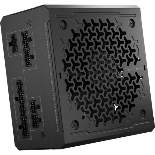 Fuente de alimentación corsair rm650e 2024 negra, 4x pcie, gestión de cables, 650 vatios cp-9020302-eu