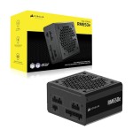 Fuente de alimentación corsair rm650e 2024 negra, 4x pcie, gestión de cables, 650 vatios cp-9020302-eu