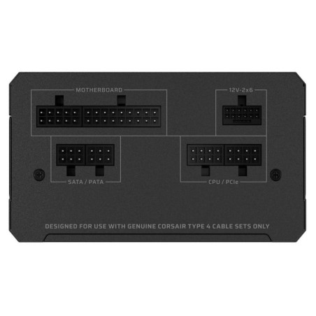 Fuente de alimentación corsair rm650e 2024 negra, 4x pcie, gestión de cables, 650 vatios cp-9020302-eu
