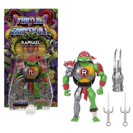 Figura de juguete mattel masters of the universe origins turtles of grayskull raphael   jbm99