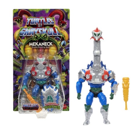 Figura de juguete mattel masters of the universe origins turtles of grayskull mekaneck   jbn00
