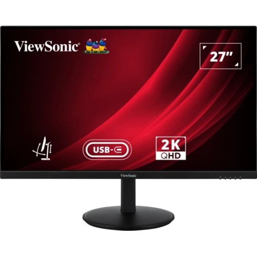 Monitor 27"viewsonic vg2709-2k-mhdu-2, led , negro, qhd, ips, usb-c, concentrador usb, panel de 100hz vg2709-2k-mhdu-2