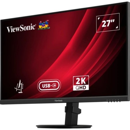Monitor 27"viewsonic vg2709-2k-mhdu-2, led , negro, qhd, ips, usb-c, concentrador usb, panel de 100hz vg2709-2k-mhdu-2
