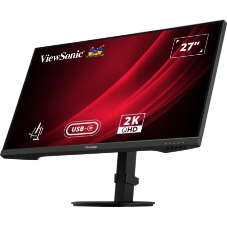 Monitor 27"viewsonic vg2709-2k-mhdu-2, led , negro, qhd, ips, usb-c, concentrador usb, panel de 100hz vg2709-2k-mhdu-2