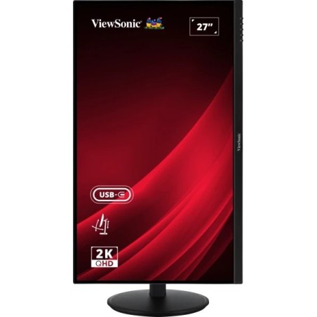 Monitor 27"viewsonic vg2709-2k-mhdu-2, led , negro, qhd, ips, usb-c, concentrador usb, panel de 100hz vg2709-2k-mhdu-2